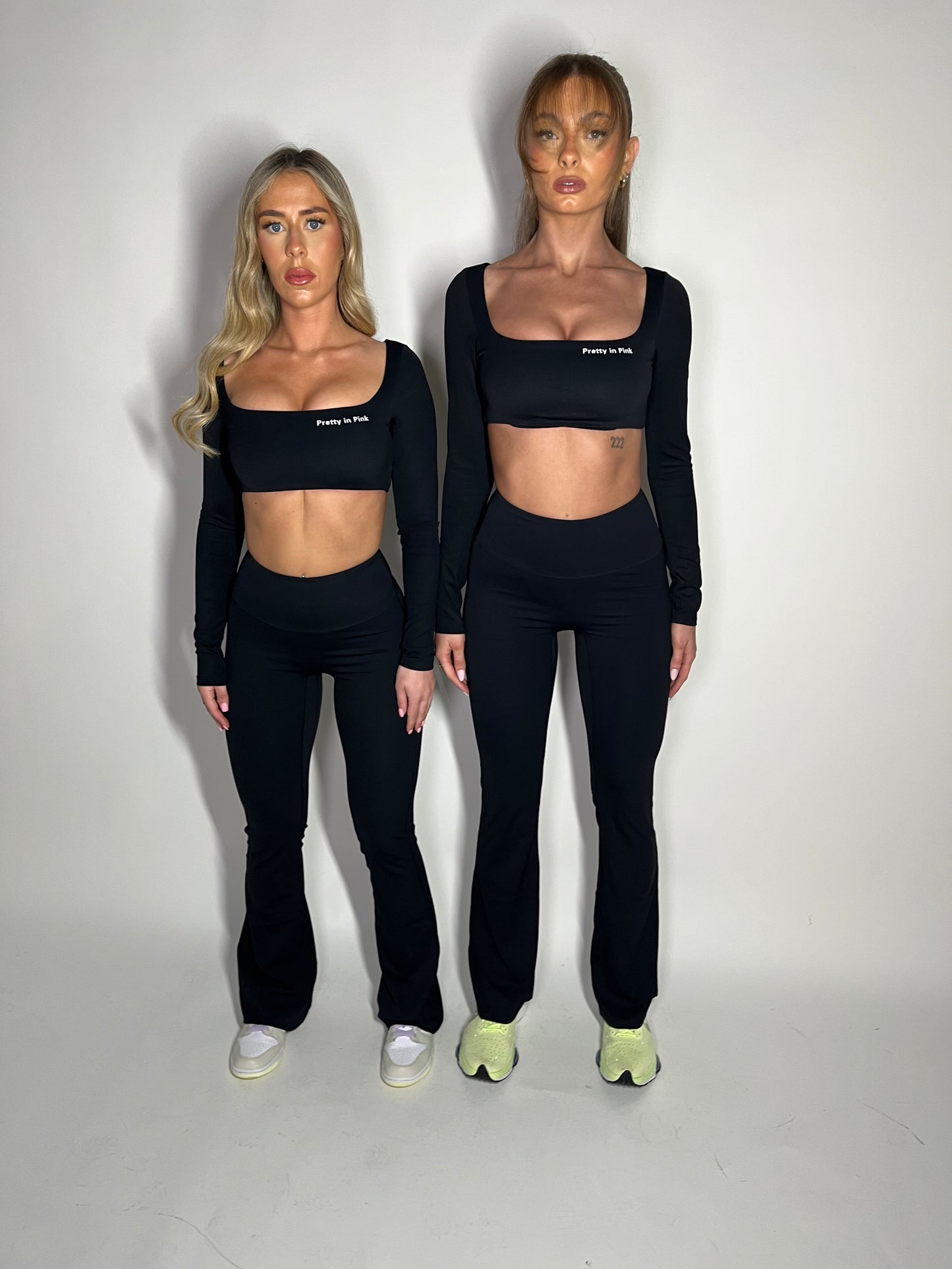 PRE-ORDER GYM GIRL ERA EXCLUSIVE Black Sculpt square neck top