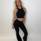 GYM GIRL ERA EXCLUSIVE Black sculpt silhouette top