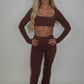 GYM GIRL ERA EXCLUSIVE chocolate brown sculpt top