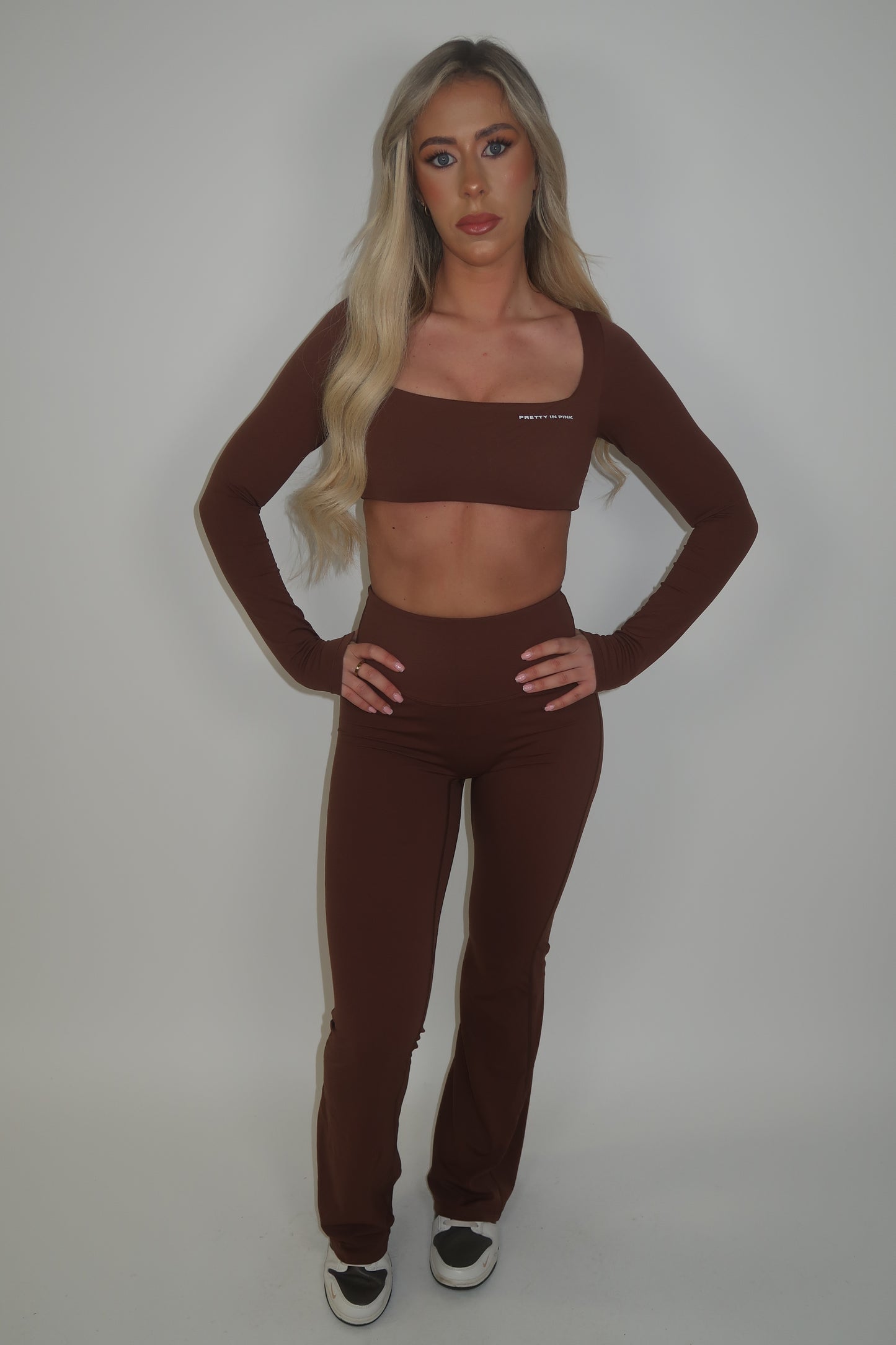 GYM GIRL ERA EXCLUSIVE chocolate brown sculpt top