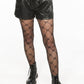 Pattern black tights