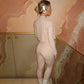 Beige Active-wear 3 piece Jacket, sports bra and leggings