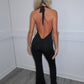 Black ruffle jumpsuit