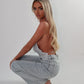Silver chain mail top