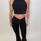 GYM GIRL ERA EXCLUSIVE Black sculpt silhouette top