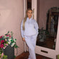 Lilac half zip sweatshirt