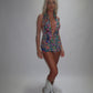 LIMITED EDITION HAND MADE AND DESIGNED IN HOUSE: ‘Exotic’ Top and shorts co-ord