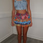 Multi print reworked rara skirt
