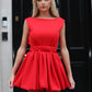 LIMITED EDITION HANDMADE & DESIGNED IN HOUSE: red puff bow dress