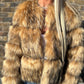 PRE ORDER Raccoon Faux fur 3/4 sleeve coat