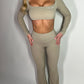 GYM GIRL ERA EXCLUSIVE Camel brown Sculpt flared bottoms
