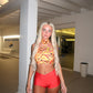 LIMITED EDITION HAND MADE AND DESIGNED IN HOUSE: Oasis halter neck top