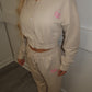 Catch flights Beige joggers