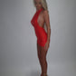 LIMITED EDITION HAND MADE AND DESIGNED IN HOUSE: ‘Rose’ lace dress