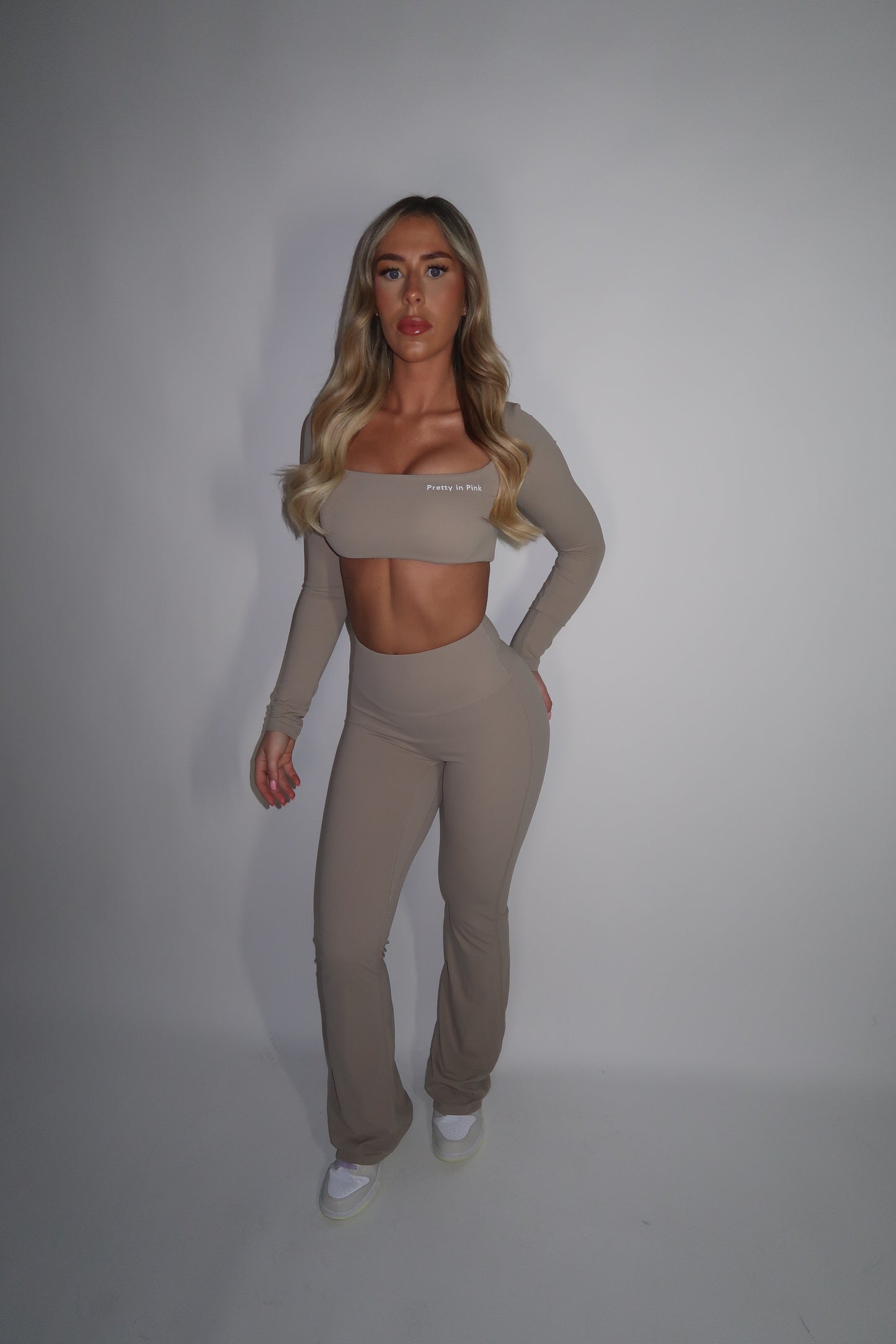 GYM GIRL ERA EXCLUSIVE Camel brown Sculpt flared bottoms