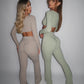 GYM GIRL ERA EXCLUSIVE Camel brown Sculpt flared bottoms