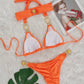 Neon orange bikini bottoms