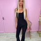 Black slinky lounge set