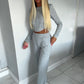 Grey corset tracksuit