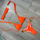 Neon orange bikini bottoms