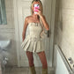 Belted Pleated Cargo Playsuit