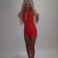 LIMITED EDITION HAND MADE AND DESIGNED IN HOUSE: ‘Rose’ lace dress