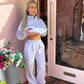 Lilac wide leg joggers