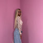 Off white lace long sleeve top