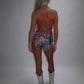 LIMITED EDITION HAND MADE AND DESIGNED IN HOUSE: ‘Exotic’ Top and shorts co-ord