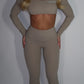GYM GIRL ERA EXCLUSIVE Camel brown Sculpt flared bottoms