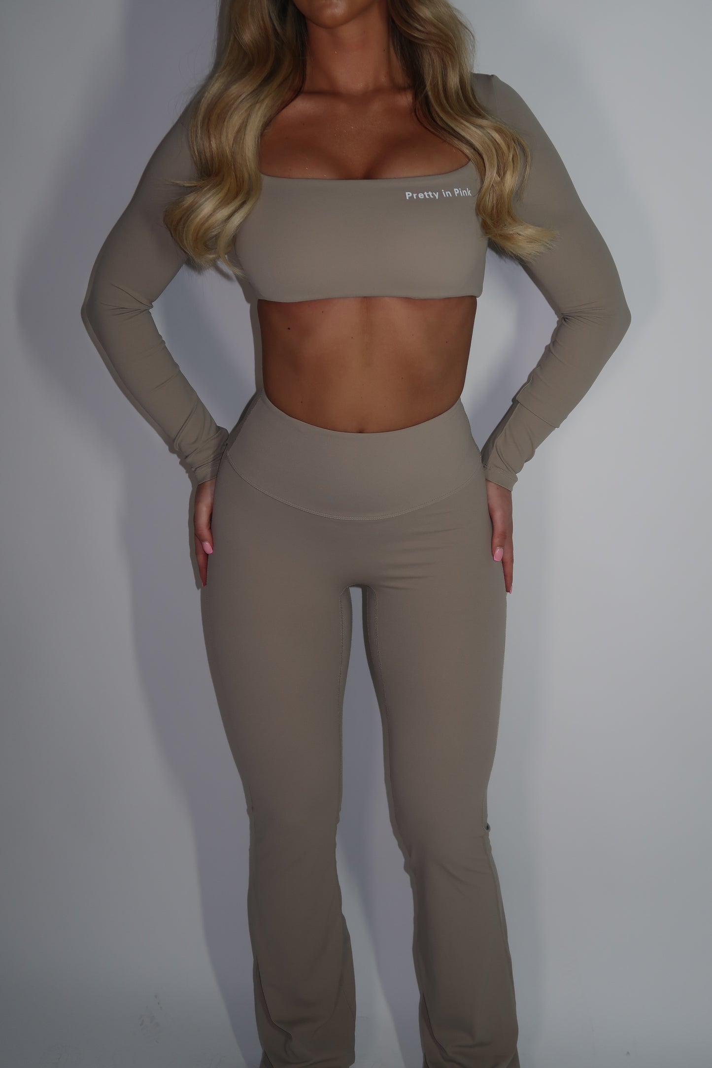GYM GIRL ERA EXCLUSIVE Camel brown Sculpt flared bottoms