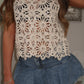 Crochet shimmer top