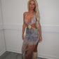 Shell cut out dress