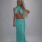 LIMITED EDITION HAND MADE AND DESIGNED IN HOUSE: ‘Ariel’ multi-way top and maxi skirt co-odd