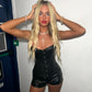 Pvc black corset