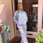 Lilac wide leg joggers