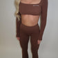 GYM GIRL ERA EXCLUSIVE chocolate brown sculpt top