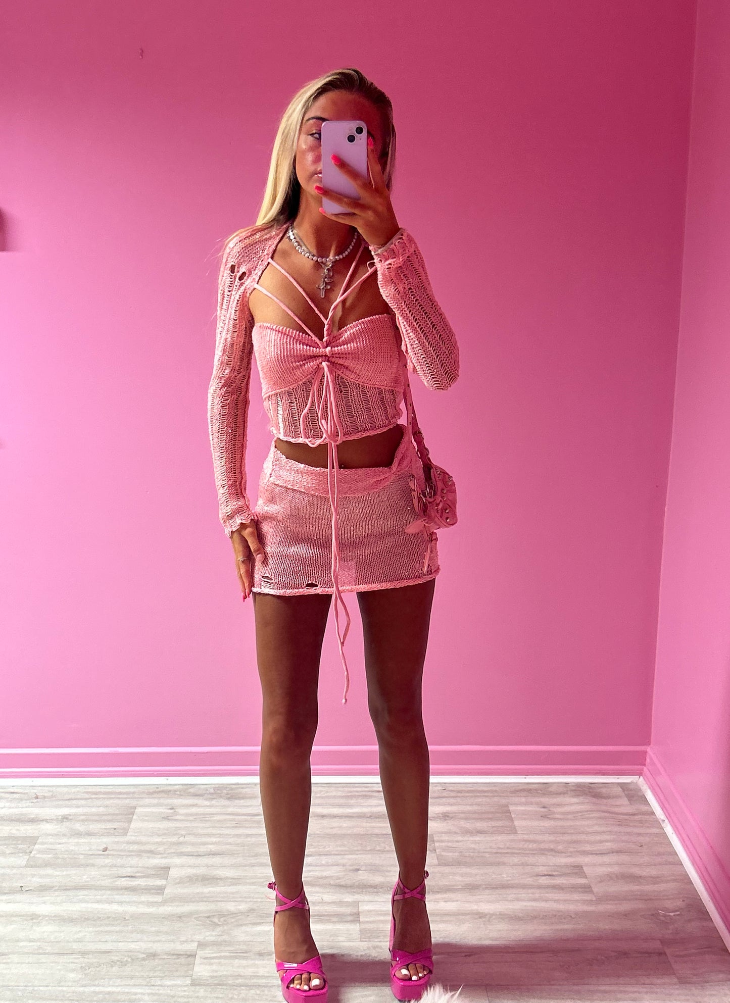 Pink Jazmin multi-way three piece