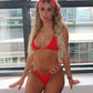 Dahlia red bikini 3 piece