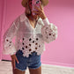 White crochet jumper