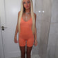 Orange Seamless unitard