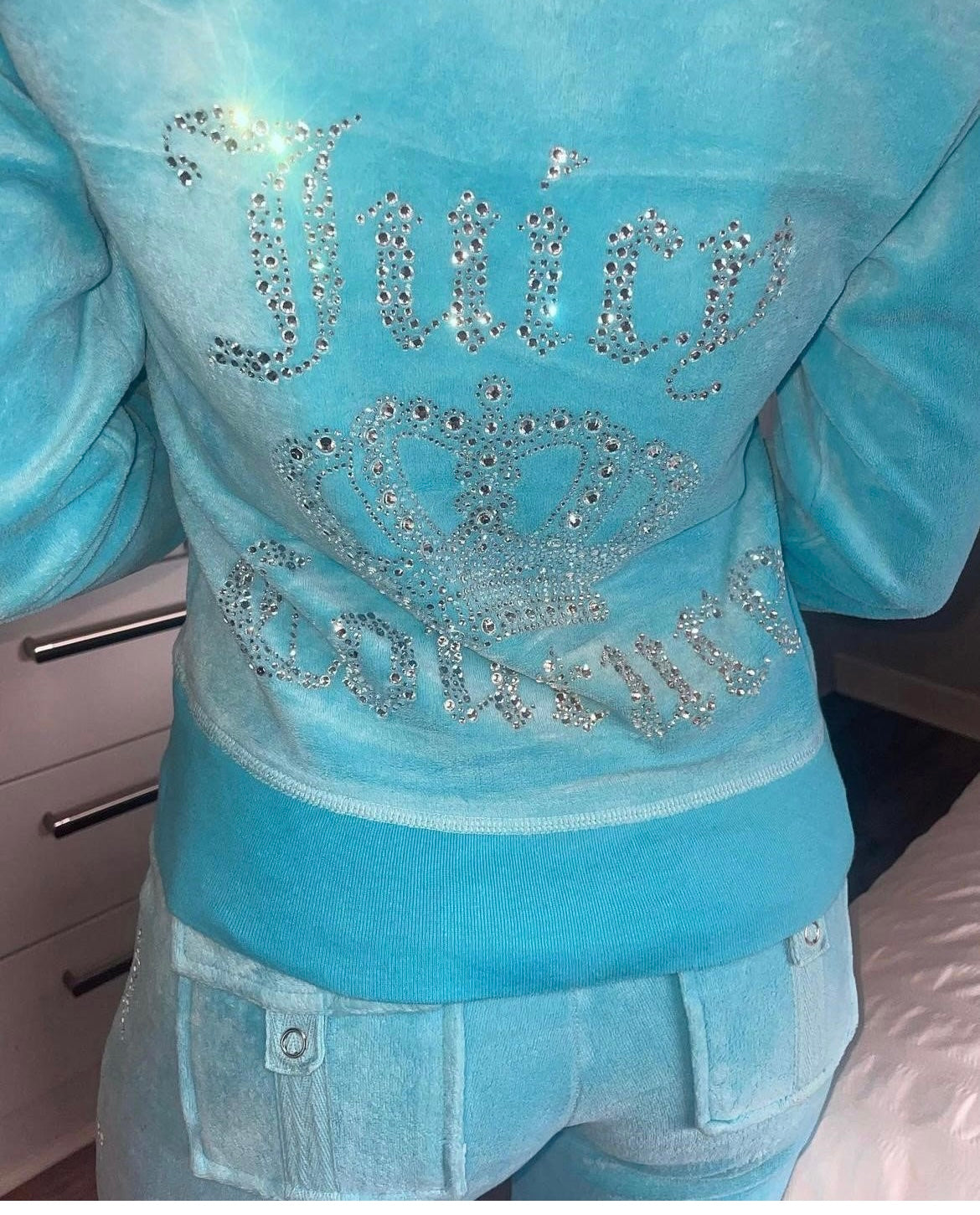 PRE-ORDER Juicy Velour Rhinestone tracksuit