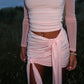 Pink mesh sleeve multi-way co-ord