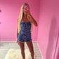 Denim button up top