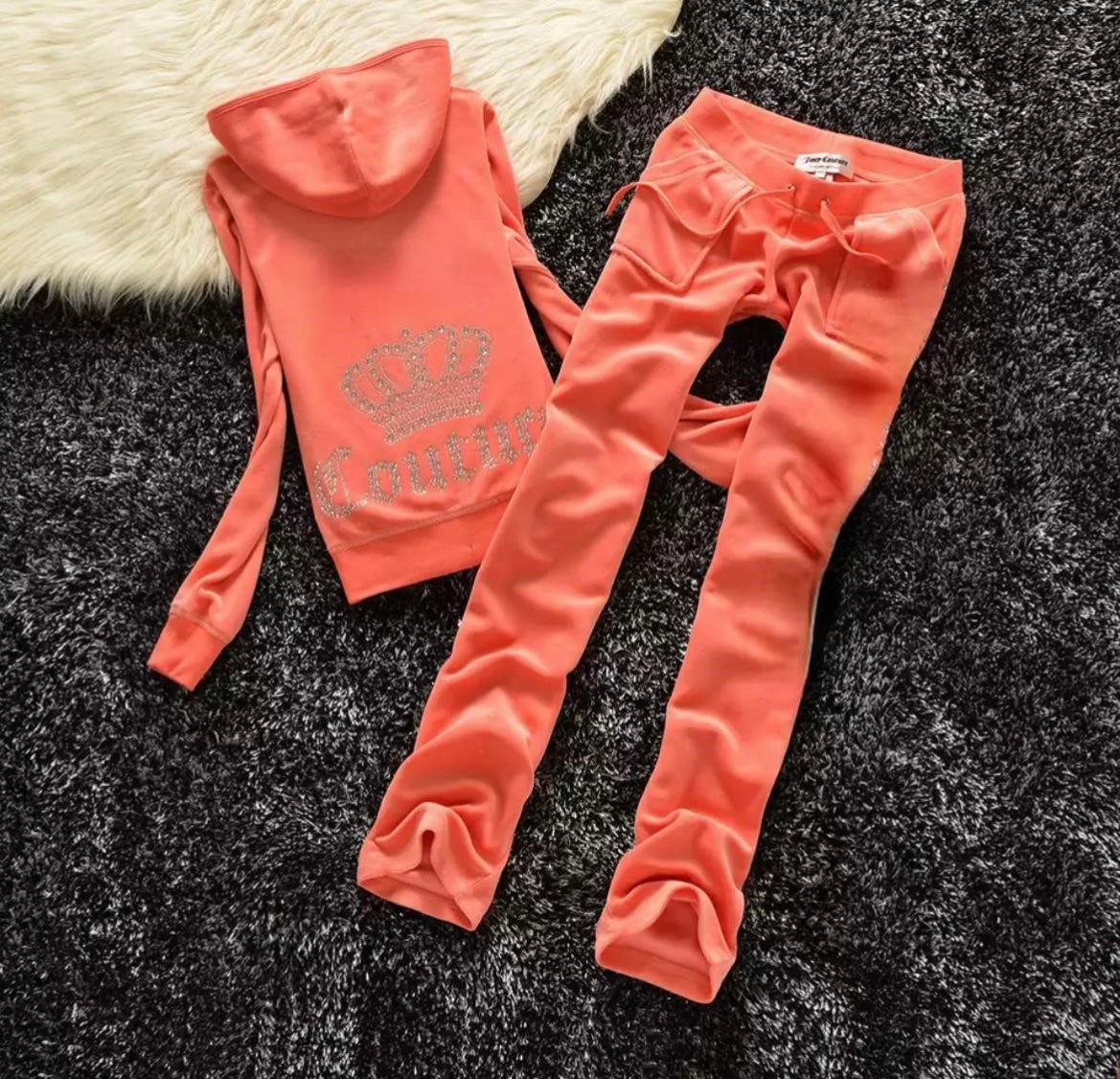 PRE-ORDER Juicy Velour Rhinestone tracksuit