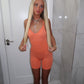 Orange Seamless unitard