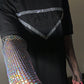‘Dash’ diamanté sleeve T-Shirt