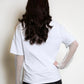 Dash Diamanté T-Shirt in white
