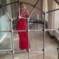‘Darla’ red midi dress