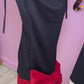 Black and red bow front mini dress